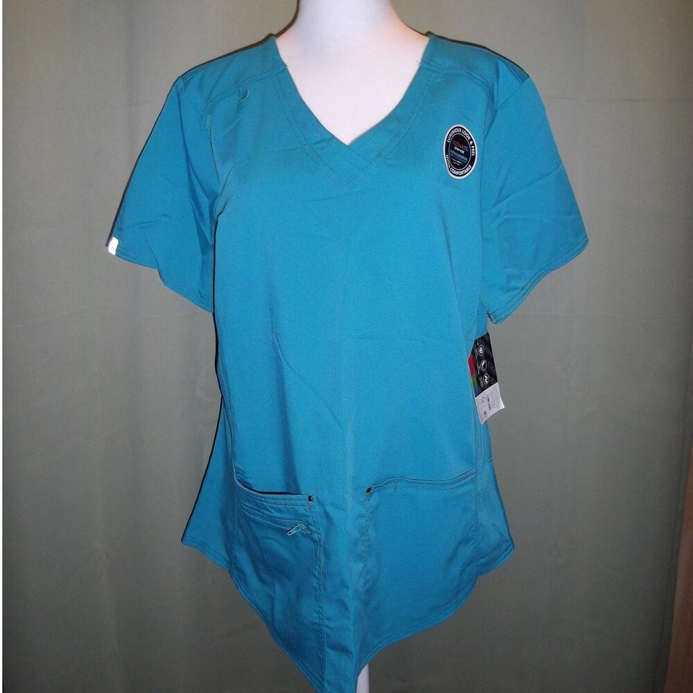 NWT Scrubstar Ultimate V-Neck Short Sleeve Scrub Top XL